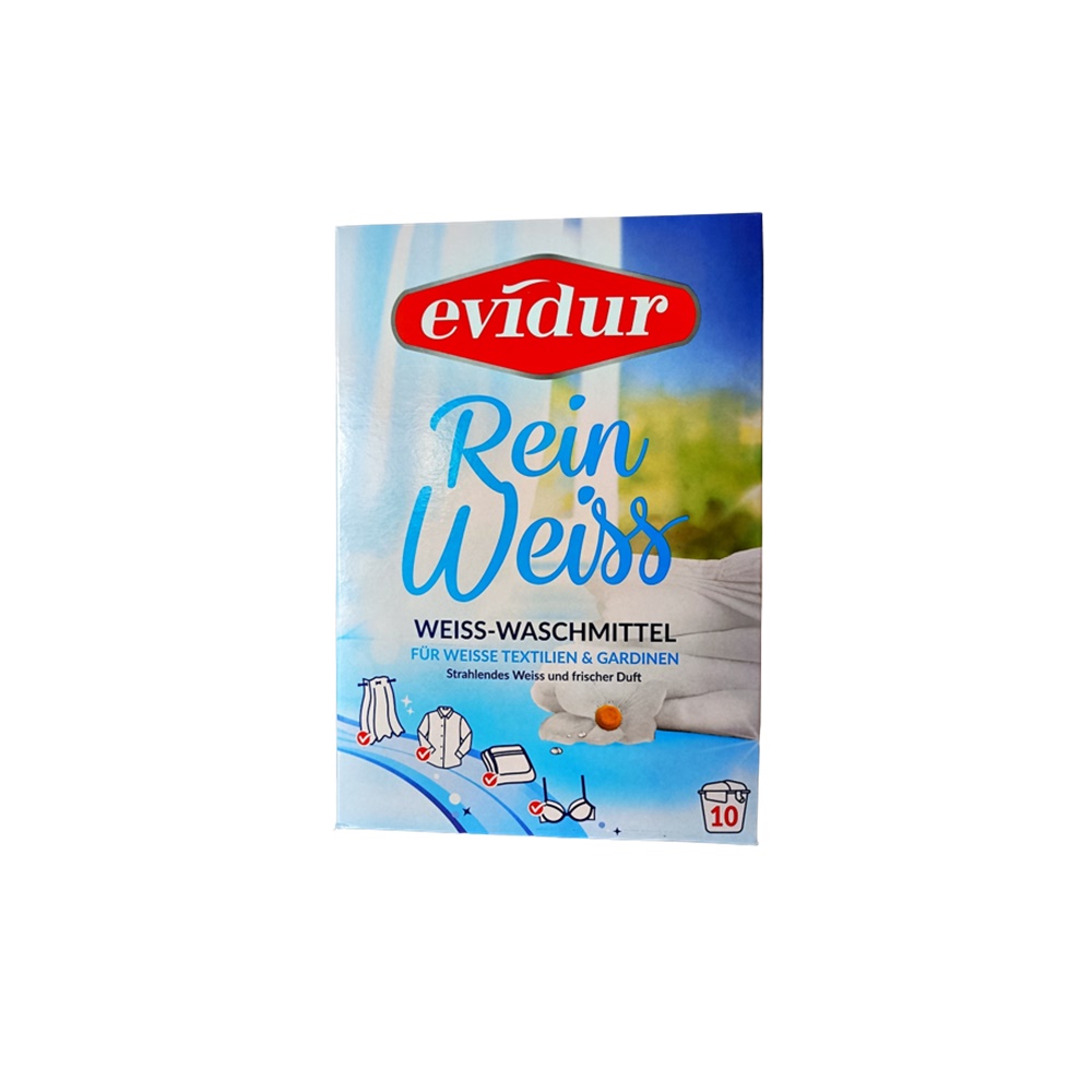 Evidur ReinWiess Weiss-Waschmittel 600g 10 prań